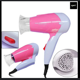 Vista 2 de secador de pelo mini plegable para viaj